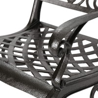Christopher Knight Home Sarasota Outdoor Cast Aluminum Outdoor Chairs, 2-Pcs Set, Hammered Bronze