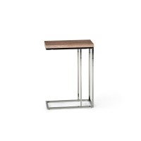 Lucia Chairside End Table, Brown