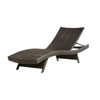 Christopher Knight Home Salem Outdoor Wicker Adjustable Chaise Lounge, Multibrown