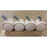 Chromcraft Casters In Almond / Sand (Set Of 8)