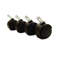 Chromcraft Casters In Brown (Set Of 16)