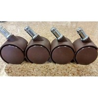 Chromcraft Casters In Brown (Set Of 16)