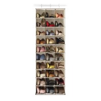 Whitmor 30 Section Hanging Shoe Shelves Tan