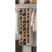 Whitmor 30 Section Hanging Shoe Shelves Tan