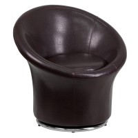 Flash Furniture Red Leather Swivel Reception Chair