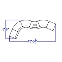 Flash Furniture Hercules Alon Series Black Leathersoft Reception Configuration, 6 Pieces