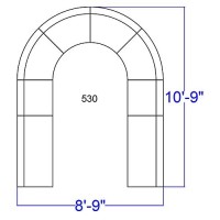 Flash Furniture Hercules Alon Series Black Leathersoft Reception Configuration, 8 Pieces