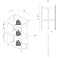 Casual Home Stratford 3Shelf Folding BookcaseEspresso