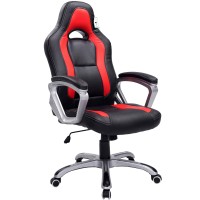 Cherry Tree Furniture Racing Sport Swivel Office Chair In Black Red Colour