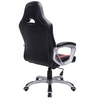 Cherry Tree Furniture Racing Sport Swivel Office Chair In Black Red Colour