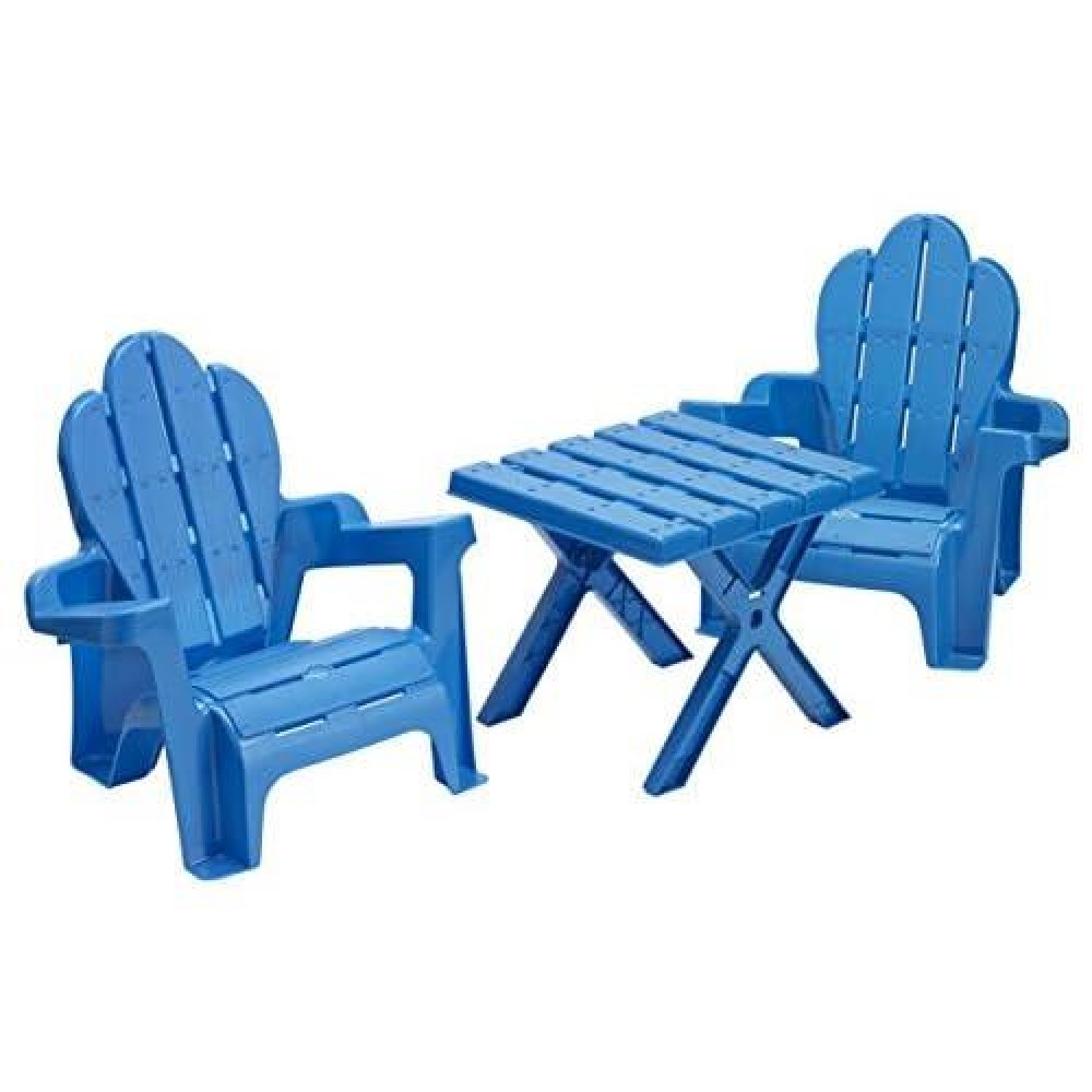 American Plastic Toys Adirondack Table And Chairs