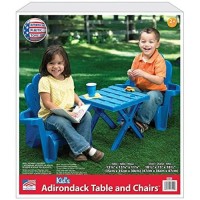 American Plastic Toys Adirondack Table And Chairs