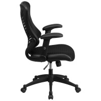 High Back Designer Black Mesh Executive Swivel Ergonomic Office Chair With Adjustable Arms