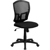 Midback Designer Back Swivel Task Office Chair With Fabric Seat