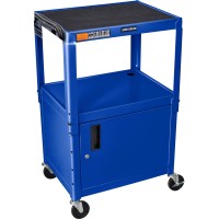 Luxor Blue 42 Adj Height Cart W Cabinet