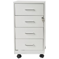 Llr19537 - Lorell 4-Drawer 26-1/2 Mobile Storage Cabinet