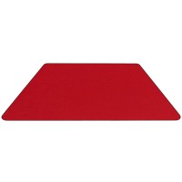 Flash Furniture Mobile 22.5''W X 45''L Trapezoid Red Hp Laminate Activity Table - Standard Height Adjustable Legs