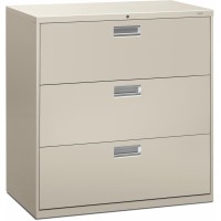 Hon Brigade 600 H693 Lateral File 42 X 18 X 409 3 Drawers Finish Light Gray