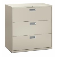 Hon Brigade 600 H693 Lateral File 42 X 18 X 409 3 Drawers Finish Light Gray