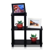 Turn-N-Tube Accent Decorative Shelf, Espresso/Black