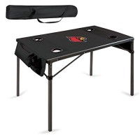 Picnic Time Ncaa Louisville Cardinals Soft Top Travel Table, Black, One Size (799-00-179-304-0)