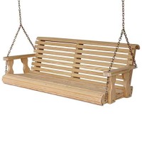 Amish Heavy Duty 800 Lb Roll Back 5Ft. Treated Porch Swing