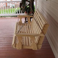 Amish Heavy Duty 800 Lb Roll Back 5Ft. Treated Porch Swing