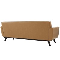 Engage Bonded Leather Sofa Tan