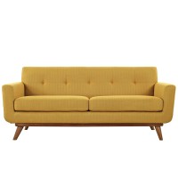 Engage Upholstered Fabric Loveseat Citrus