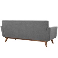 Engage Upholstered Fabric Loveseat Expectation Gray