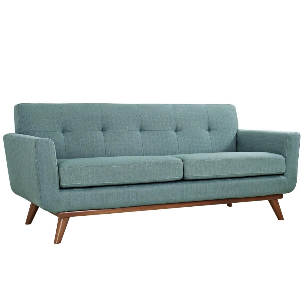 Engage Upholstered Fabric Loveseat Laguna