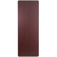 Flash Furniture 8-Foot High Pressure Mahogany Laminate Folding Banquet Table