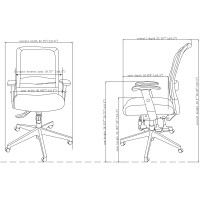 Lorell 62105 Amazon Ir Chair, Adj, 28-1/8-Inch X22-1/2-Inch X45-Inch , Mesh/Black