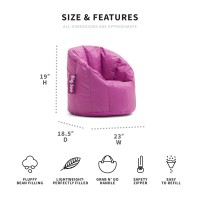 Big Joe Milano Kids Beanbag Chair Pink Passion Smartmax