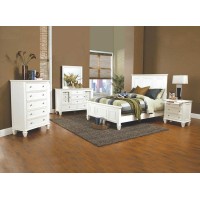 Sandy Beach White Queen Bed