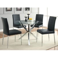 Vance Contemporary Chrome Dinette Table