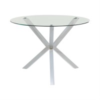 Vance Contemporary Chrome Dinette Table