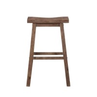 29 Sonoma Saddle Stool Barnwood Wirebrush