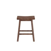 24 Sonoma Saddle Stool Barnwood Wirebrush