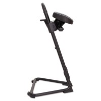 Alera Aless600 Ss Series Sit/Stand Adjustable Stool, Supports Up To 300 Lbs. - Black