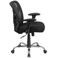 Big & Tall Office Chair | Adjustable Height Mesh Swivel Office Chair With Wheels