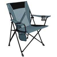 Kijaro Portable Camping Chairs - Enjoy The Outdoors With A Versatile Folding Sports Chair For Outdoor & Lawn - Dual Lock Feature Locks Position - Hallet Peak Gray