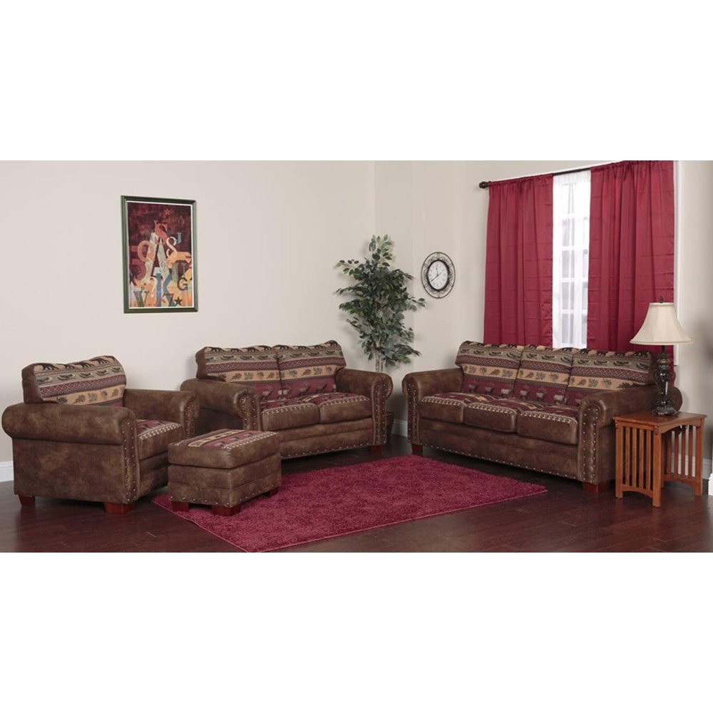 American Furniture Classics 4Piece Sierra Lodge Sleeper Sofa