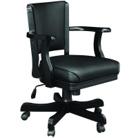 SWIVEL GAME CHAIR - BLACK