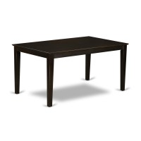 East West Furniture Cat-Cap-S Capri Modern Kitchen Table - A Rectangle Dining Table Top With Sturdy Legs, 36X60 Inch, Cappuccino
