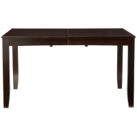 East West Furniture Lyt-Cap-T Lynfield Kitchen Rectangle Dining Table Top With Butterfly Leaf, 36X66 Inch, Cappuccino