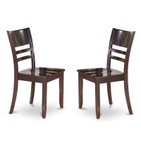 East West Furniture Lyfd5-Cap-W Lynfield 5 Piece Dining Set For 4 Includes A Rectangle Kitchen Table With Butterfly Leaf And 4 Dinette Chairs, 36X66 Inch