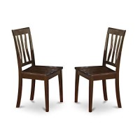 East West Furniture Pfan7-Cap-W 7 Piece Dining Set Consist Of A Square Dining Room Table With Butterfly Leaf And 6 Kitchen Chairs, 54X54 Inch, Cappuccino