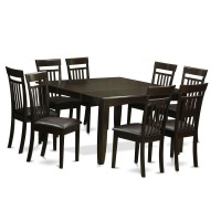 East West Furniture 9 Pc Dining Room Set-Table And 8 Kitchen Chairs.