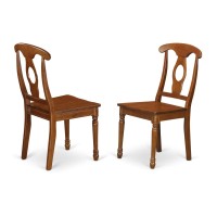 East West Furniture Pfna9-Sbr-W 9 Piece Dining Room Furniture Set Includes A Square Wooden Table With Butterfly Leaf And 8 Kitchen Dining Chairs, 54X54 Inch, Saddle Brown